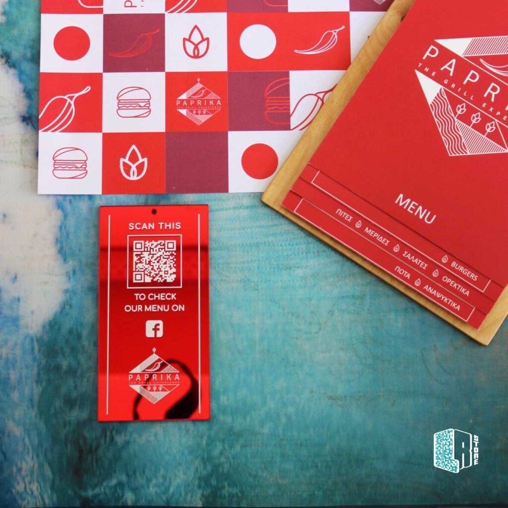 Paprika acrylic mirror