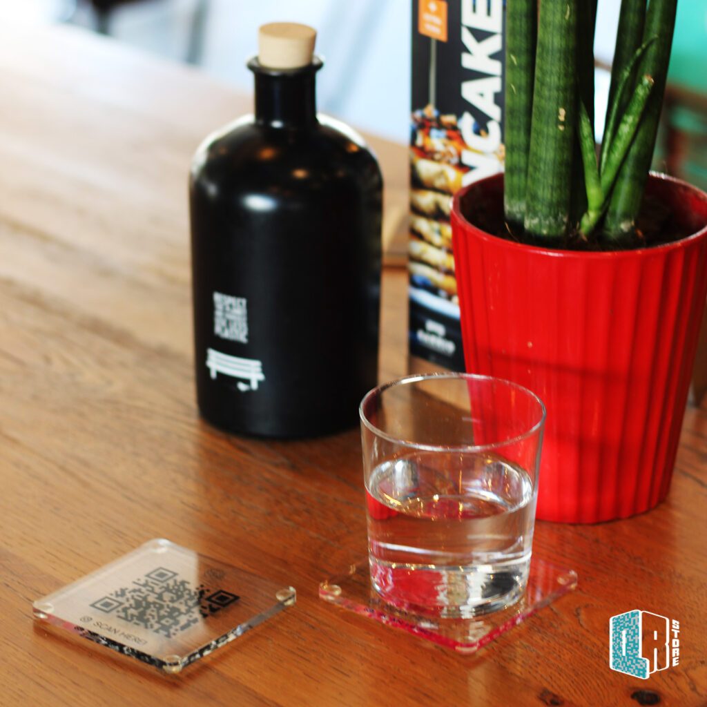 Clear acrylic coaster