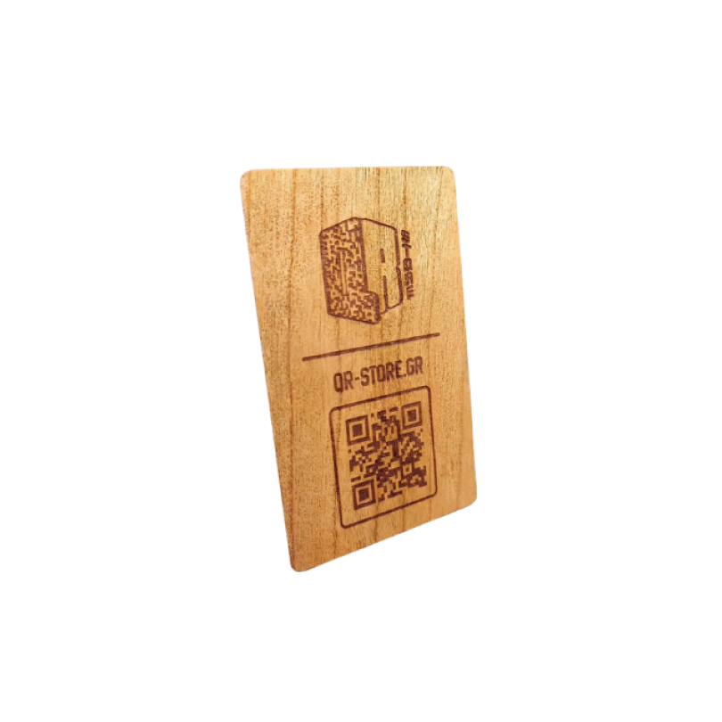 Wooden NFC card---QR-6.6